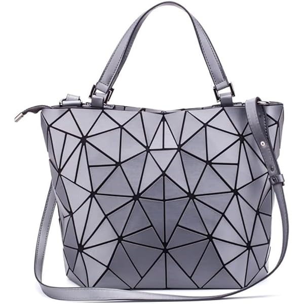 Amazon.co.jp: [QIANJINGCQ] ひし形バッグパテントレザー幾何学